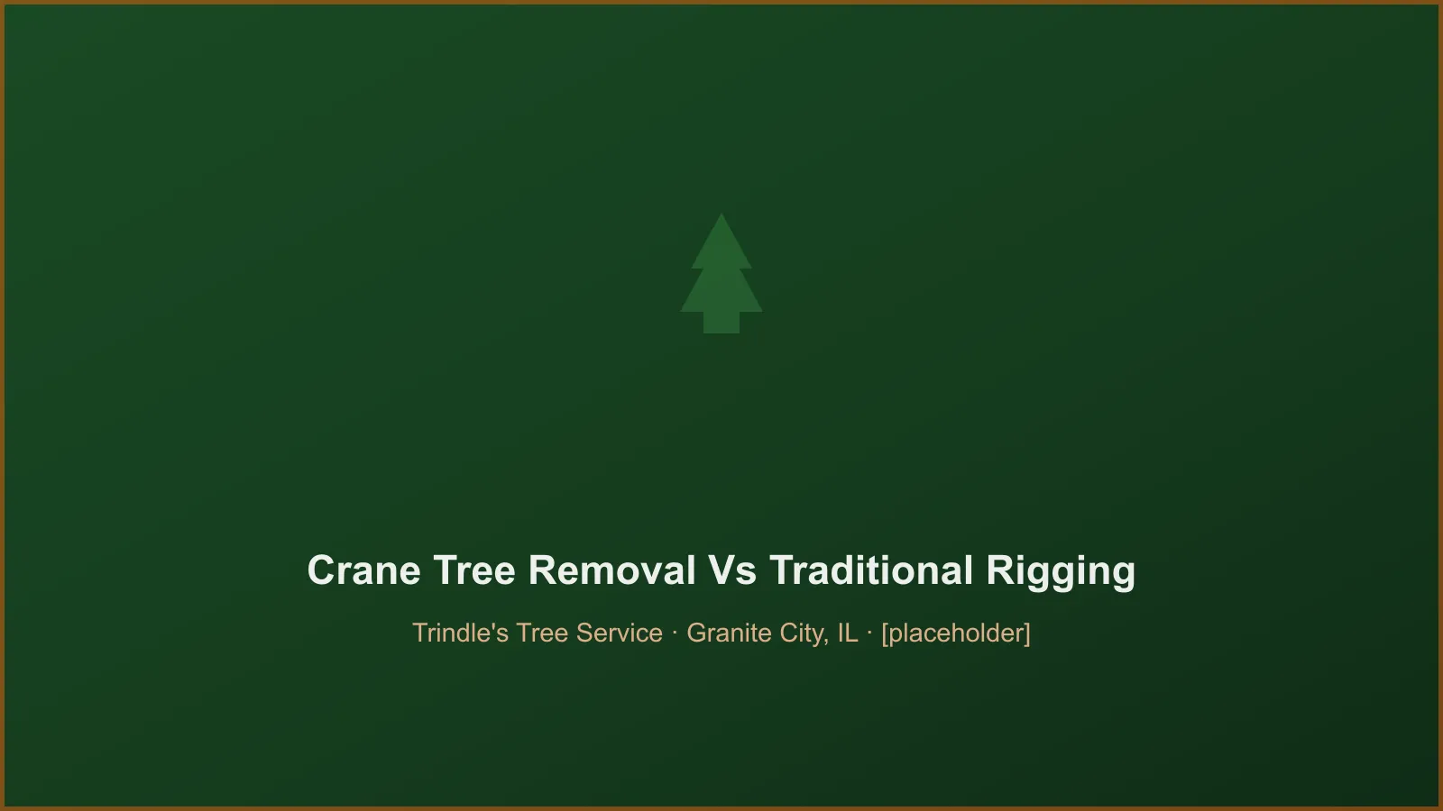 Crane lifting a large tree section over a house compared to a climber rigging a tree