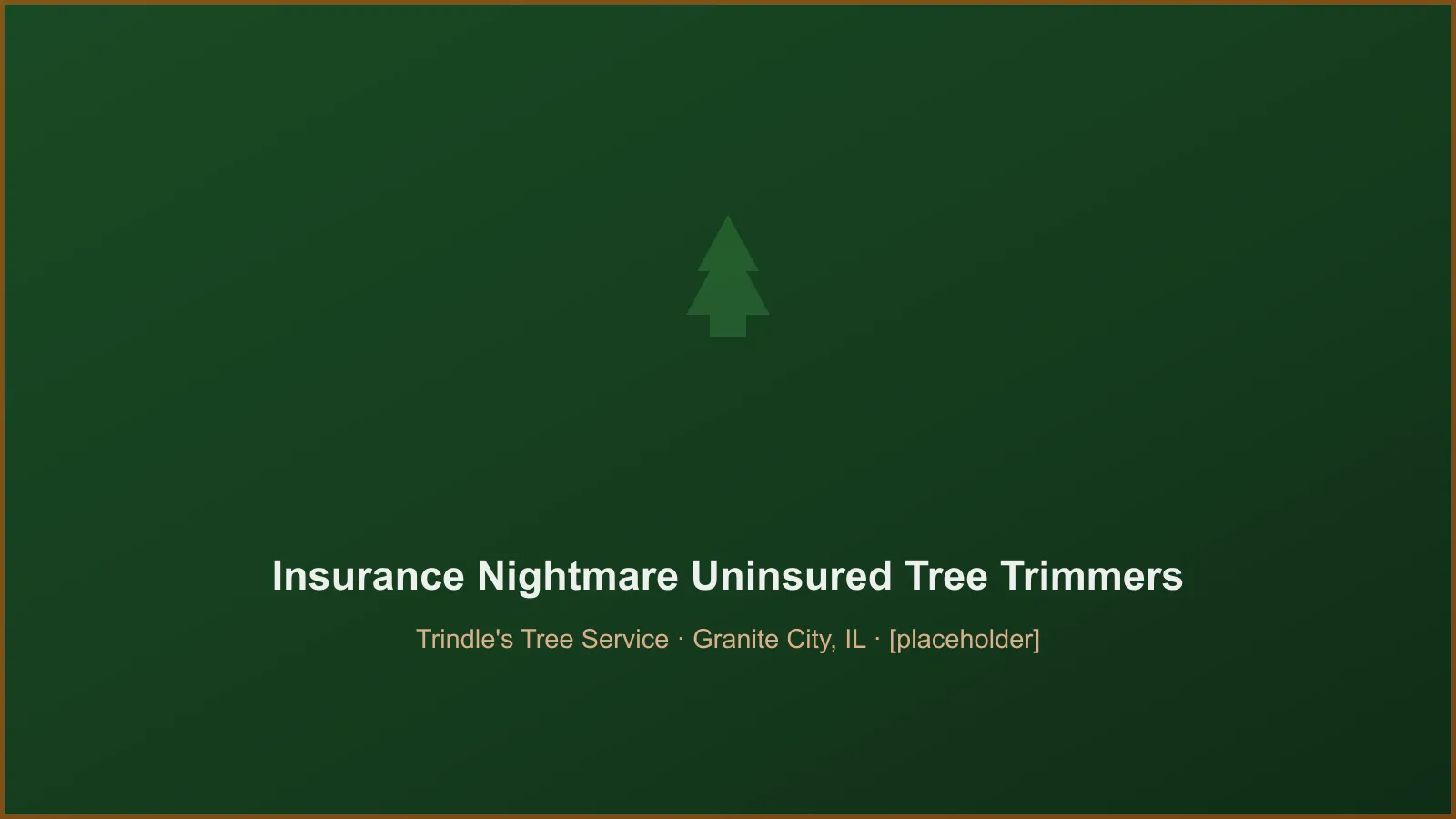Homeowner reviewing a certificate of insurance from a tree service in Illinois