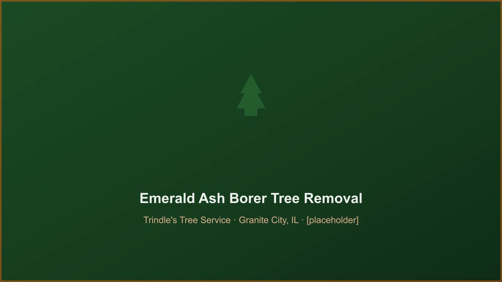 Brittle dead ash tree killed by emerald ash borer being removed in Granite City IL