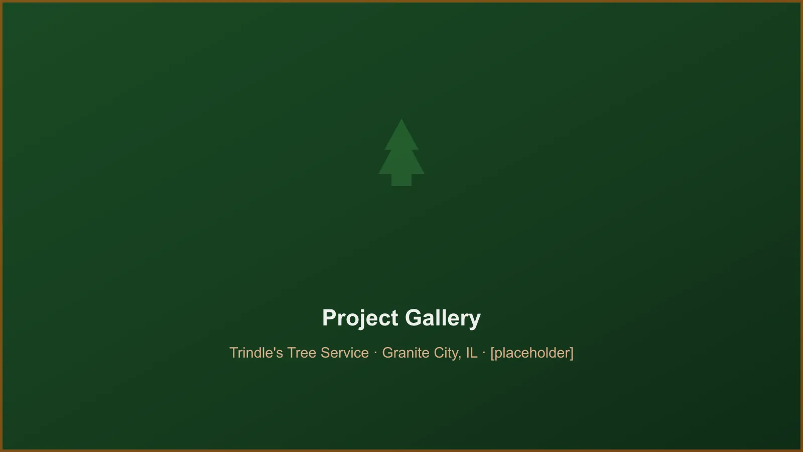 Completed tree removal project by Trindle's Tree Service in Granite City, IL
