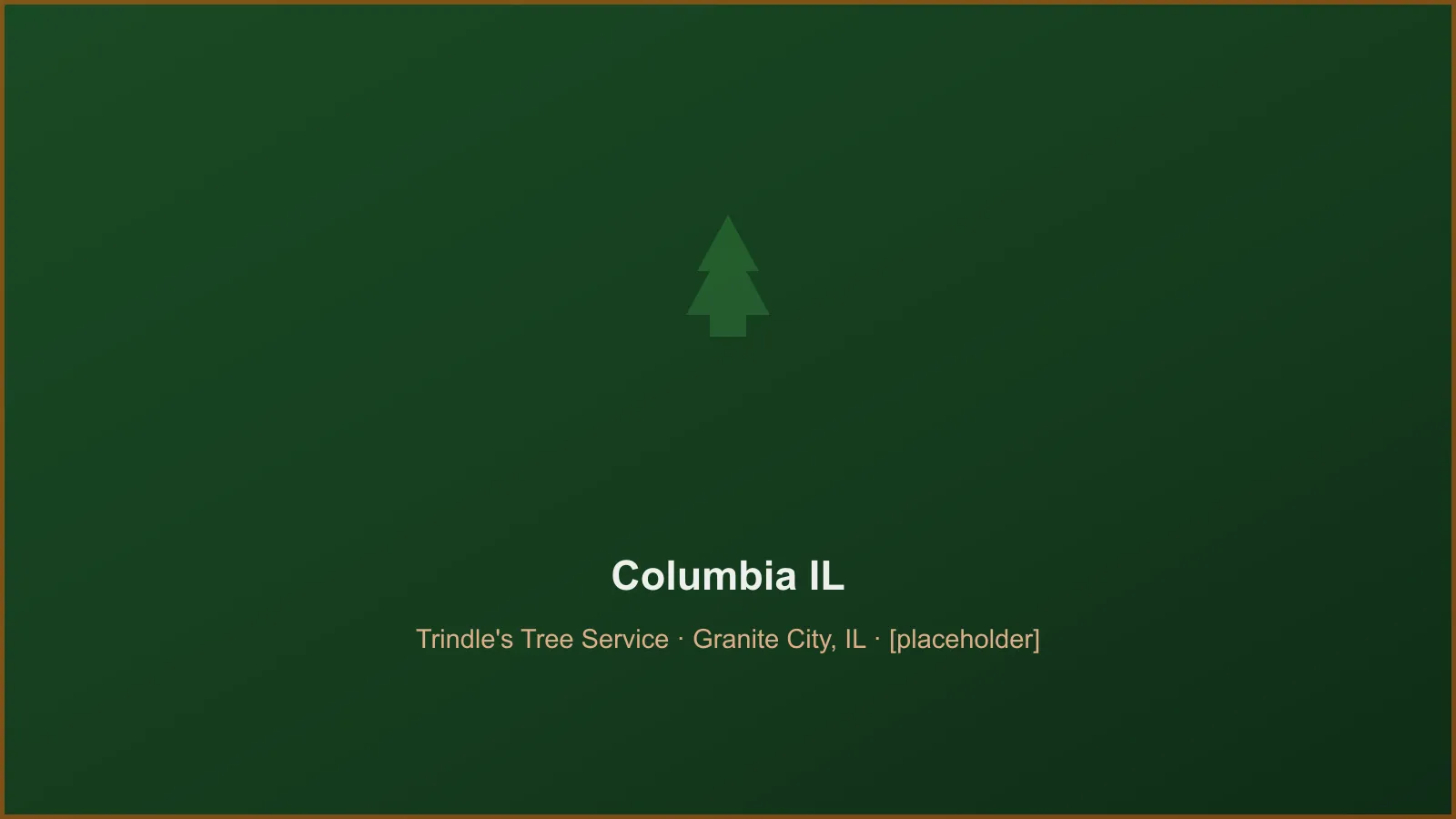 Trindle's Tree Service crew performing tree removal and crane takedown work in Columbia, IL
