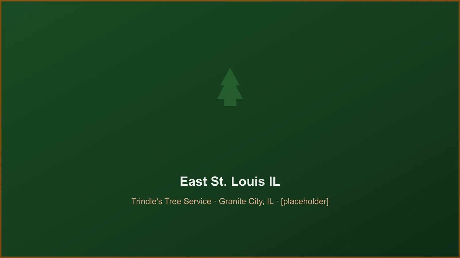Trindle's Tree Service crew performing tree removal and crane takedown work in East St. Louis, IL