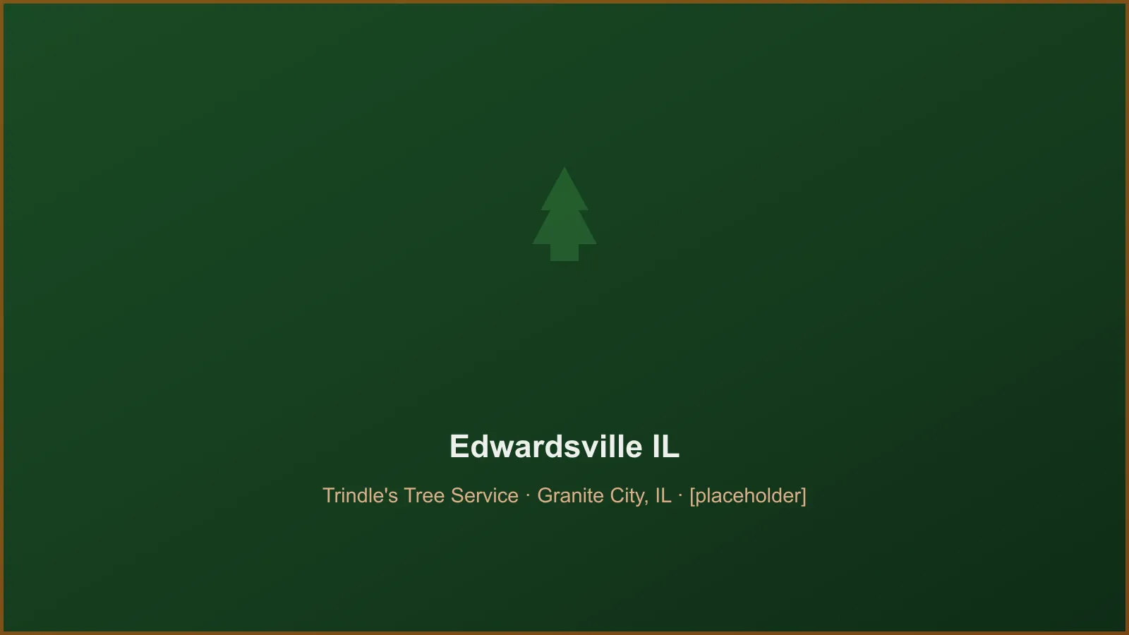 Trindle's Tree Service crew performing tree removal and crane takedown work in Edwardsville, IL