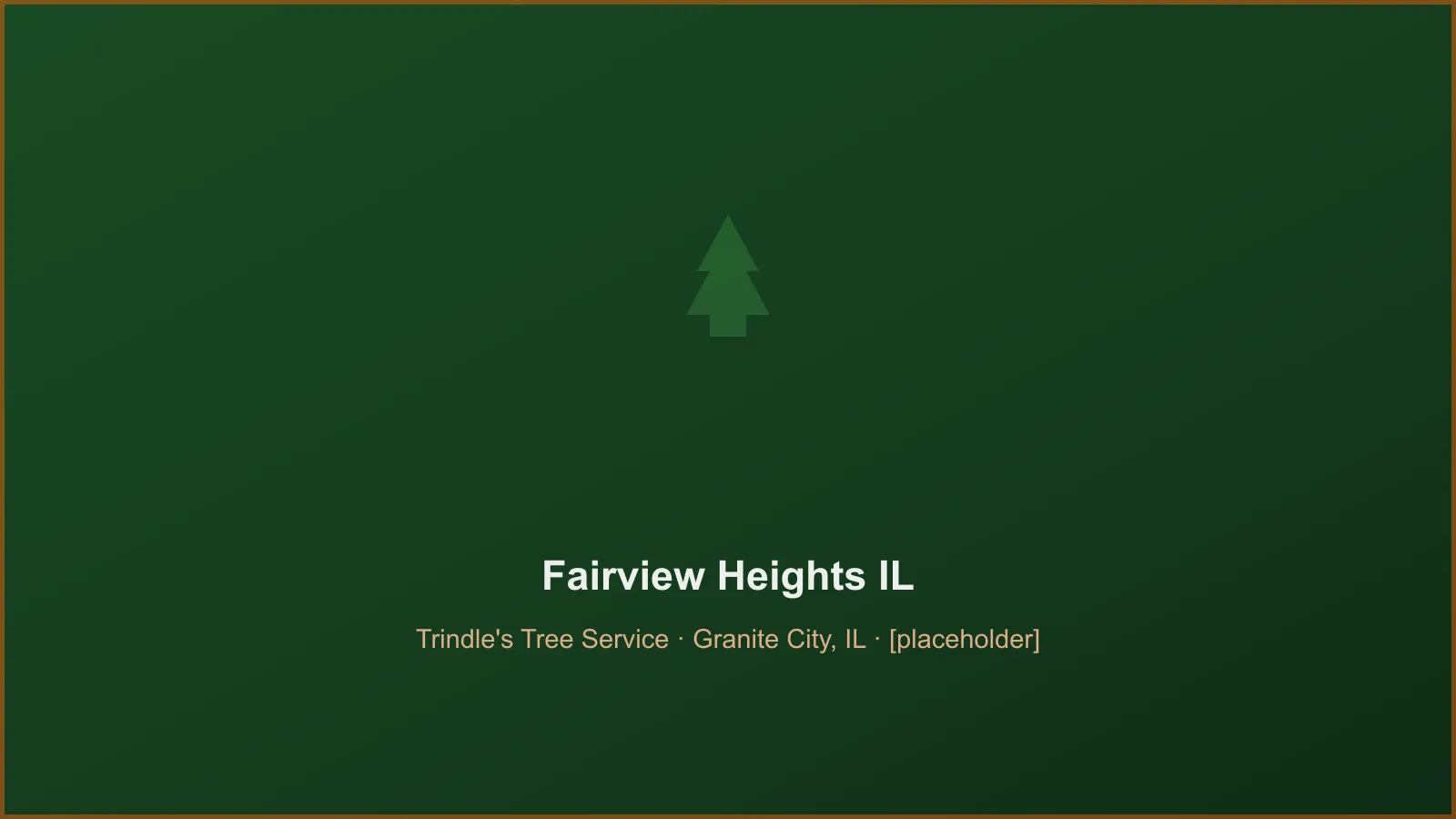 Trindle's Tree Service crew performing tree removal and crane takedown work in Fairview Heights, IL