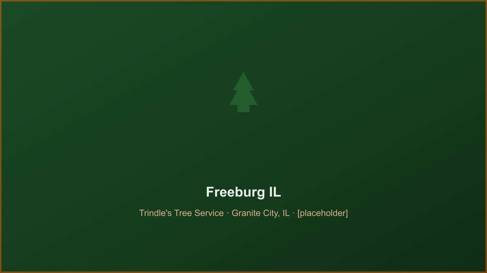 Trindle's Tree Service crew performing tree removal and crane takedown work in Freeburg, IL