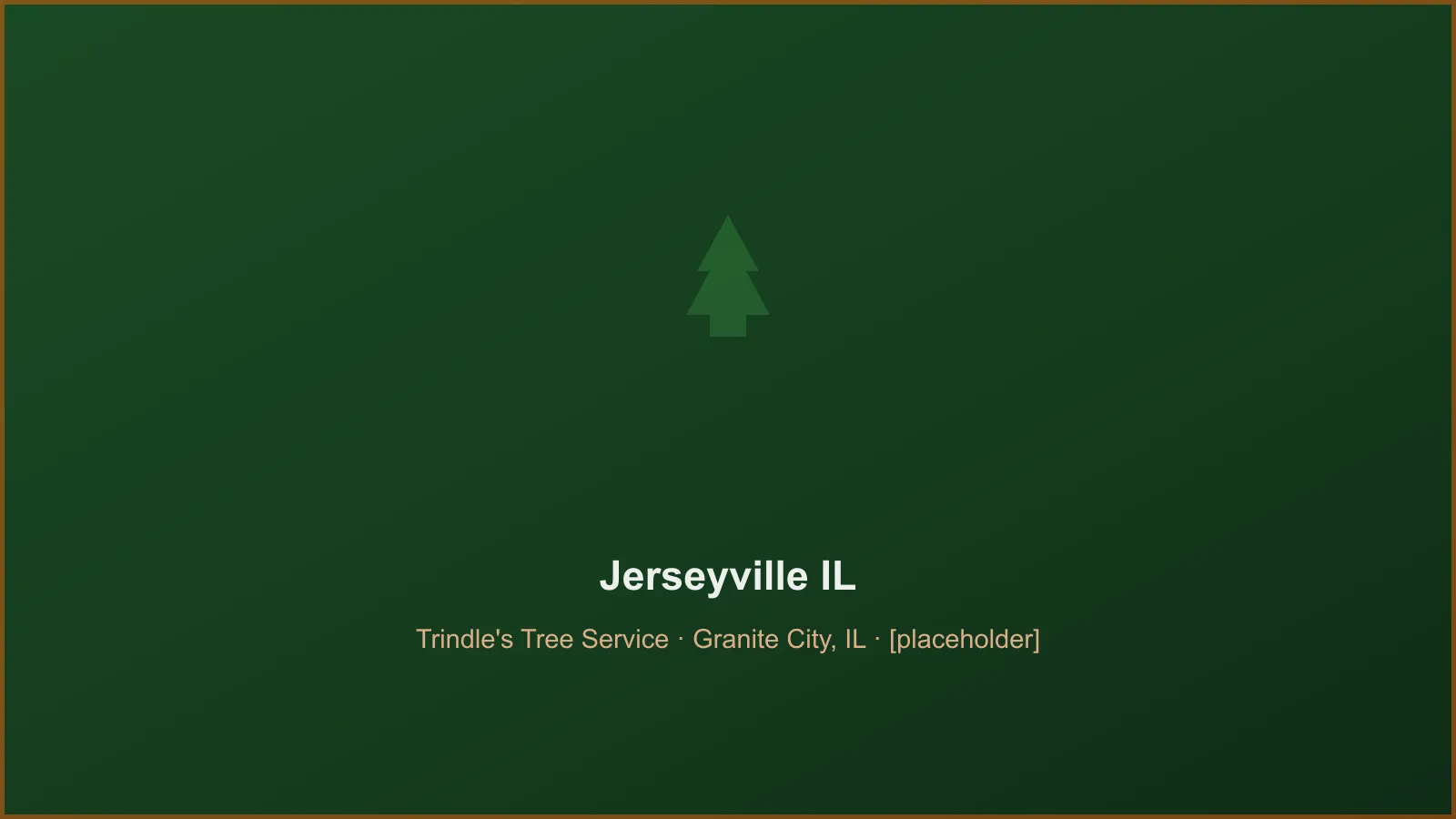 Trindle's Tree Service crew performing tree removal and crane takedown work in Jerseyville, IL