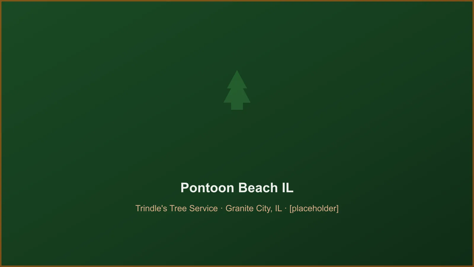 Trindle's Tree Service crew performing tree removal and crane takedown work in Pontoon Beach, IL