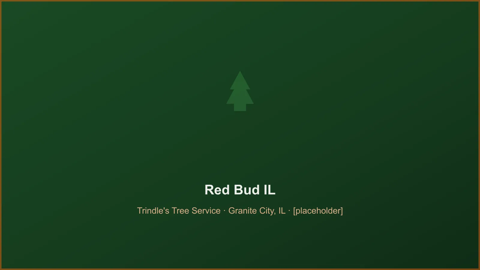 Trindle's Tree Service crew performing tree removal and crane takedown work in Red Bud, IL