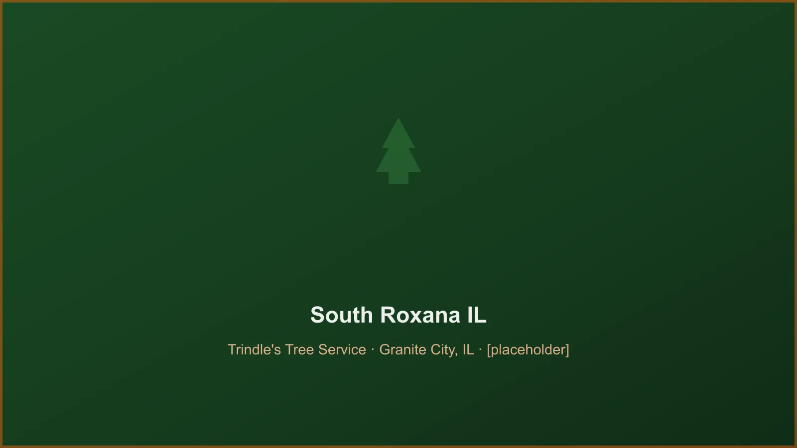 Trindle's Tree Service crew performing tree removal and crane takedown work in South Roxana, IL