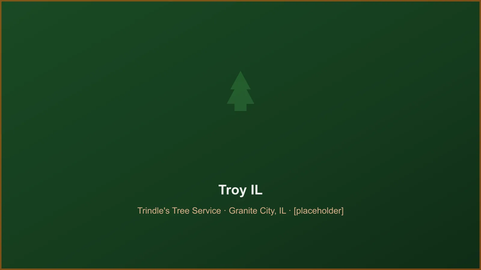 Trindle's Tree Service crew performing tree removal and crane takedown work in Troy, IL