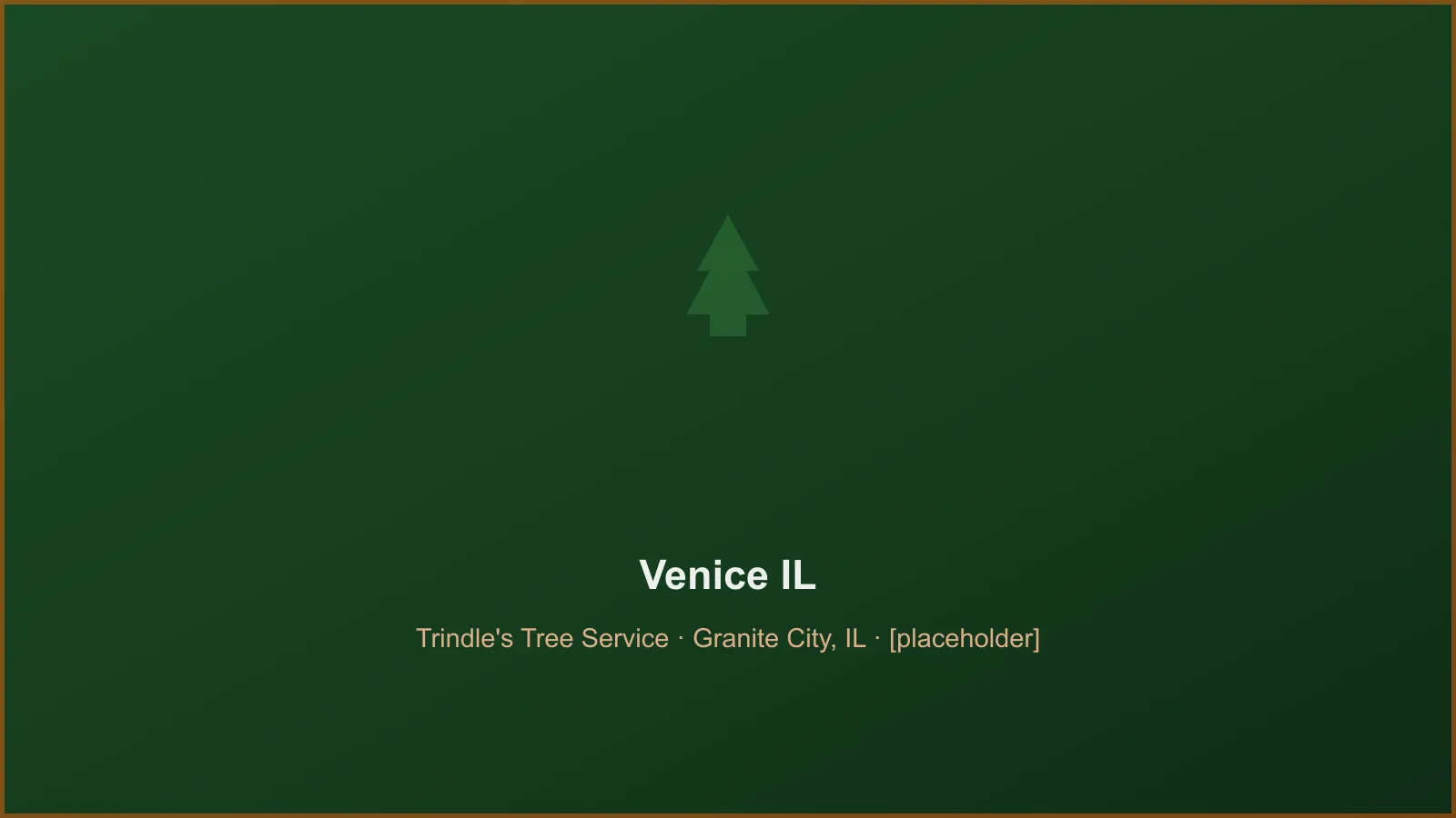 Trindle's Tree Service crew performing tree removal and crane takedown work in Venice, IL