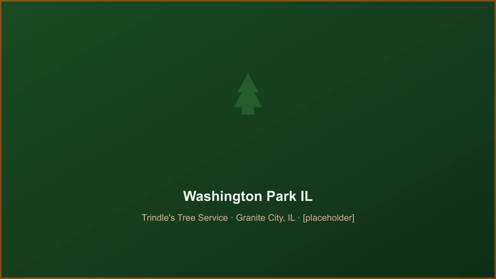 Trindle's Tree Service crew performing tree removal and crane takedown work in Washington Park, IL